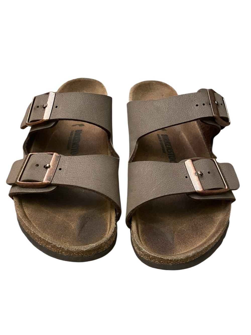 BIRKENSTOCK Arizona Birkibuc Kids Slides in Mocha | Size 33 | Kids 2 - 2.5